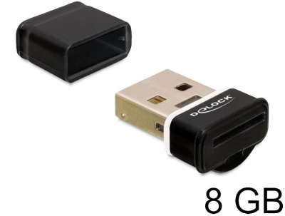 Imagine USB Flash Drive Delock Nano 8GB, slot microSD, 54274