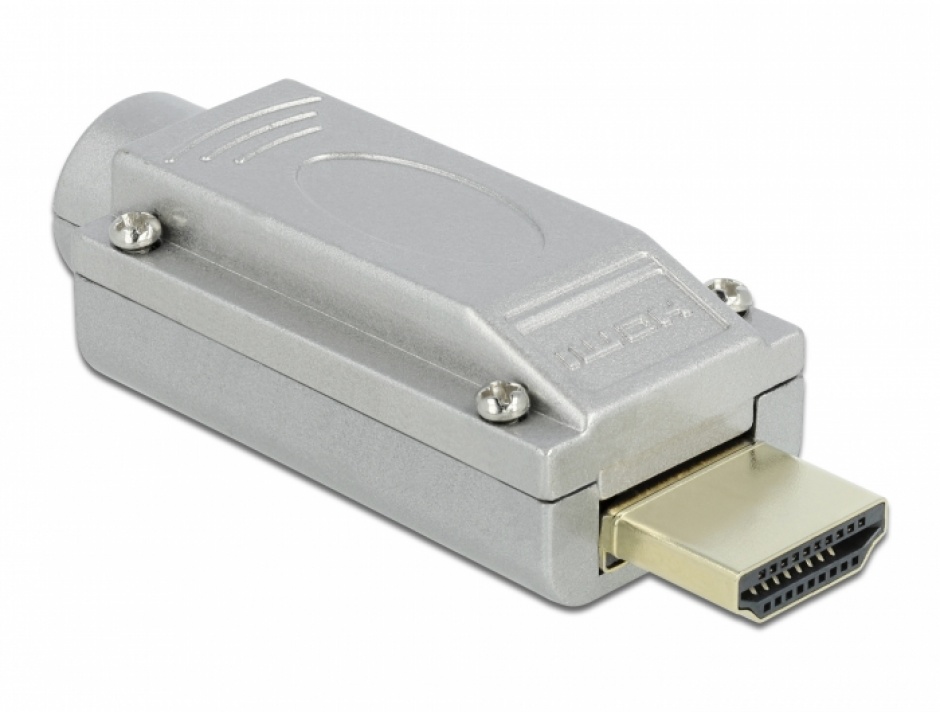 Imagine Conector HDMI la bloc terminal carcasa metalica, Delock 65201