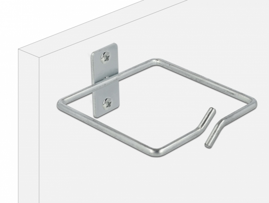 Imagine Suport metalic pentru cabluri montare in cabinet 80 x 80mm, Delock 66515