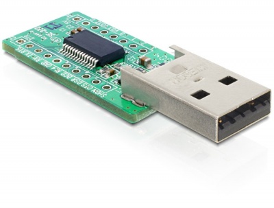 Imagine Convertor modular USB la RS-232/RS-422/RS-485, Delock 61859