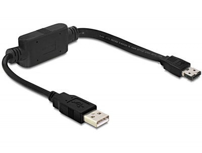 Imagine Adaptor USB 2.0 la eSATA, Delock 65221