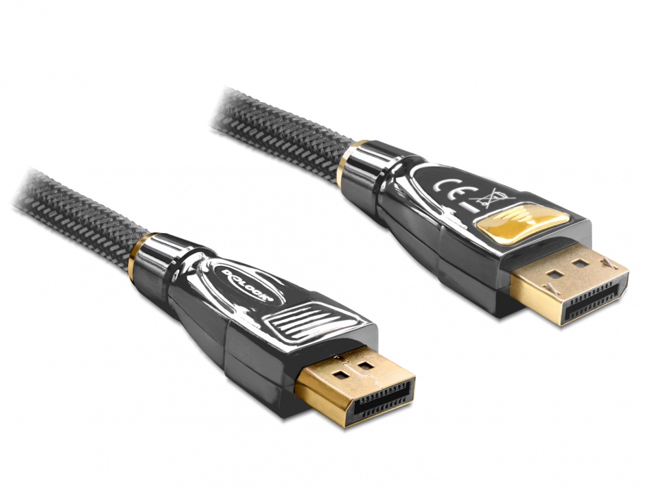 Imagine Cablu DisplayPort v1.2 4K Ultra HD 60Hz Premium T-T 2m, Delock 82771