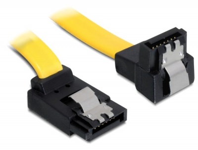 Imagine Cablu SATA III angled cu fixare 1M, Delock 82823