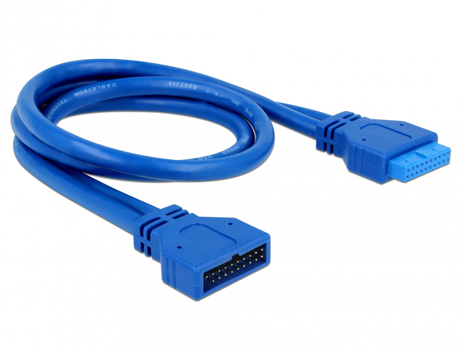 Imagine Prelungitor cablu USB 3.0 pin header T - M, Delock 82943
