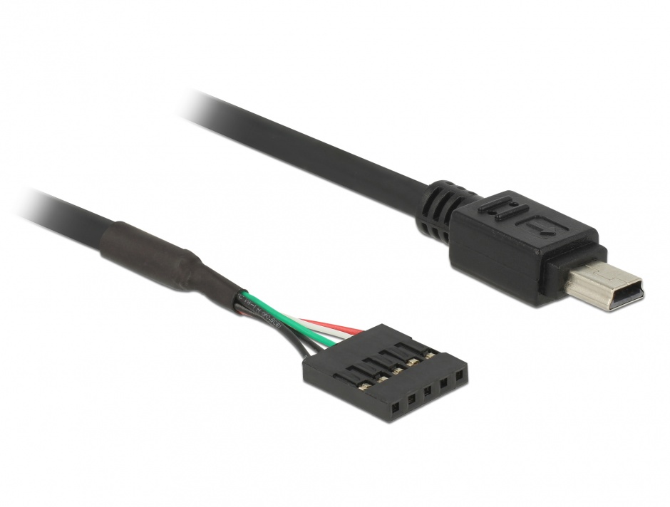 Imagine Cablu USB 2.0 pin header la USB mini M-T 30 cm, Delock 83170