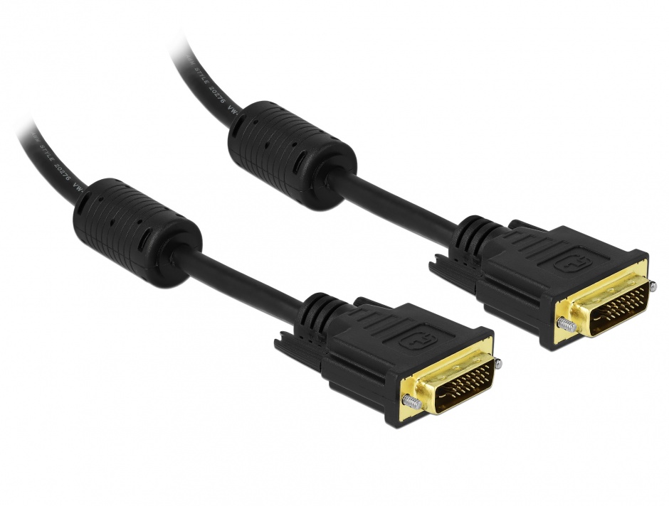 Imagine Cablu DVI-D Dual Link 24+1 pini T-T 2m, Delock 83190