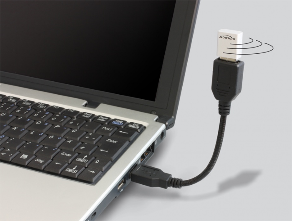Imagine Cablu prelungitor USB 2.0 T-M flexibil 16 cm, Delock 83261
