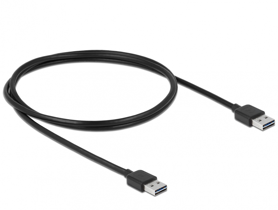 Imagine Cablu EASY-USB 2.0-A T-T 1m, Delock 83460