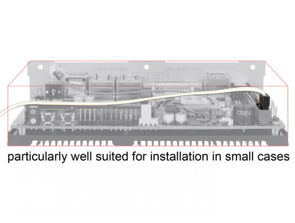 Imagine Cablu SATA III FLEXI 6 Gb/s 100 cm white metal, Delock 83556