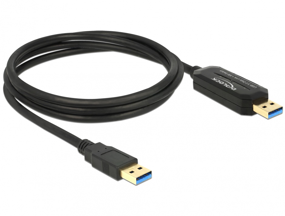 Imagine Cablu Data Link + KM Switch USB 3.0-A 1.5m T-T, Delock 83647 