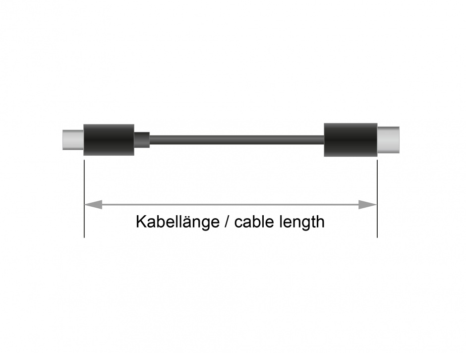 Imagine Cablu USB tip C 2.0 la USB tip B T-T 4m Negru, Delock 83667 