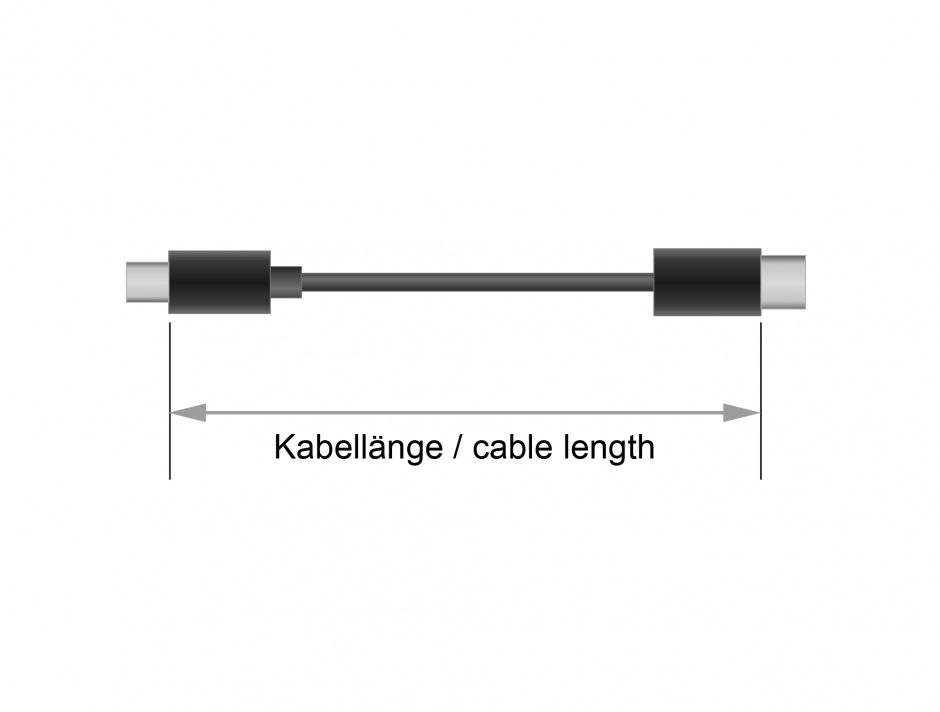 Imagine Cablu USB 3.1 Gen 1 (5 Gbps) Tip C la tip C T-T 2m 3A E-Marker, Delock 83668