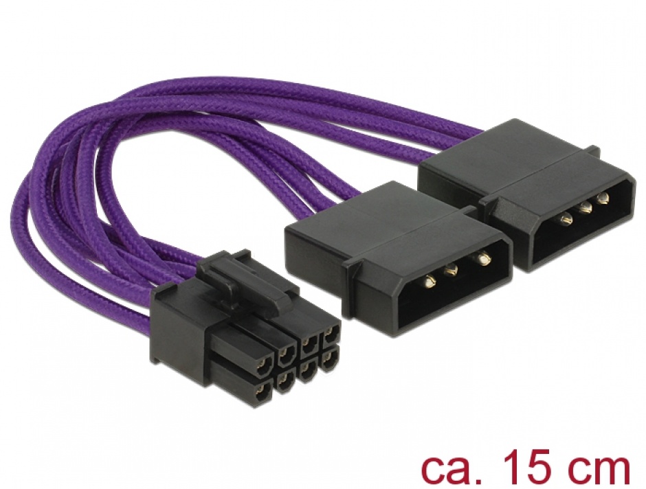 Imagine Cablu de alimentare PCI Express 8 pini, Delock 83705