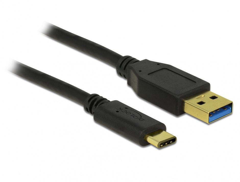 Imagine Cablu USB 3.1-A (host) la USB tip C (device) T-T 0.5m, Delock 83869