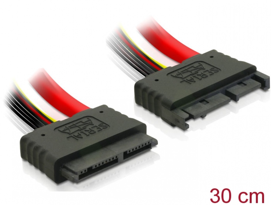 Imagine Cablu prelungitor micro SATA 16 pini T-M 30cm, Delock 84385
