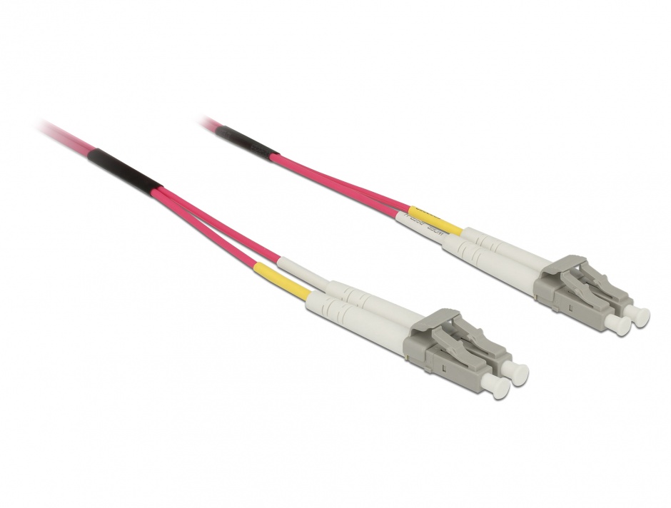 Imagine Cablu fibra optica LC- LC Multimode OM4 2m, Delock 84641