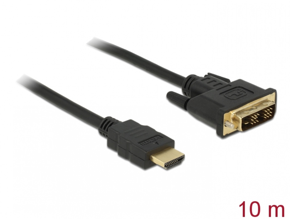 Imagine Cablu HDMI la DVI T-T 10 m, Delock 84673