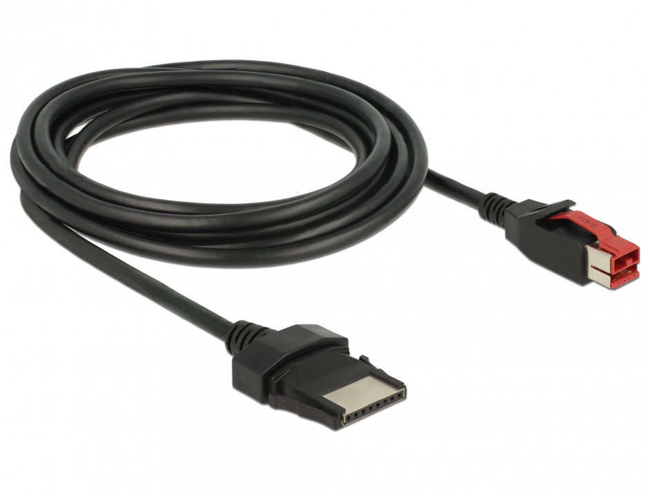 Imagine Cablu PoweredUSB 24 V la 8 pini 3m pentru POS/terminale, Delock 85479