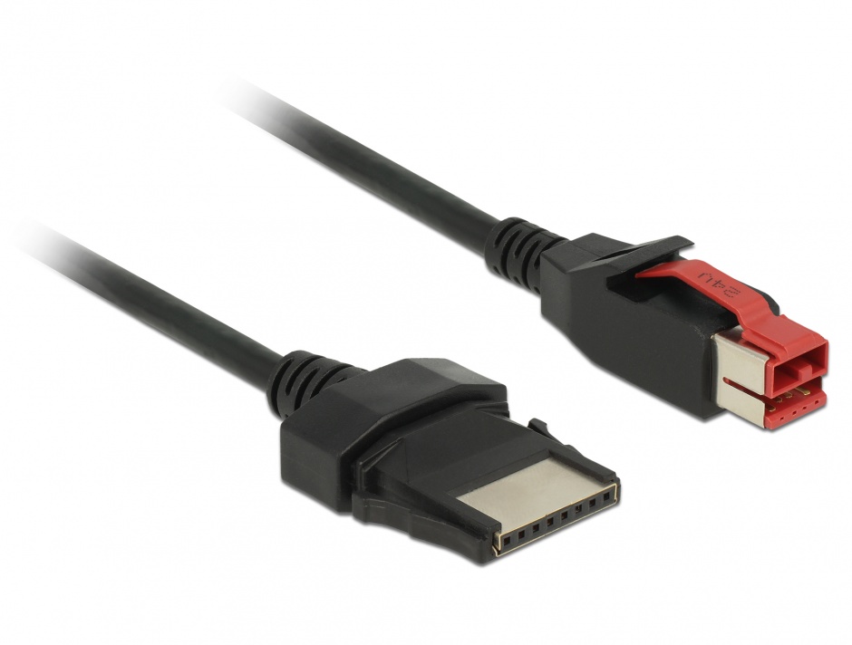 Imagine Cablu PoweredUSB 24 V la 8 pini 5m pentru POS/terminale, Delock 85481