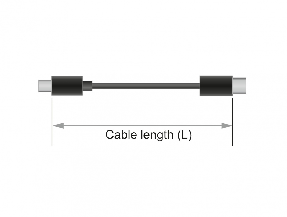 Imagine Cablu Displayport 8K / 4K@ 240Hz (DP 8K certificat) T-T 1m Negru, Delock 85658