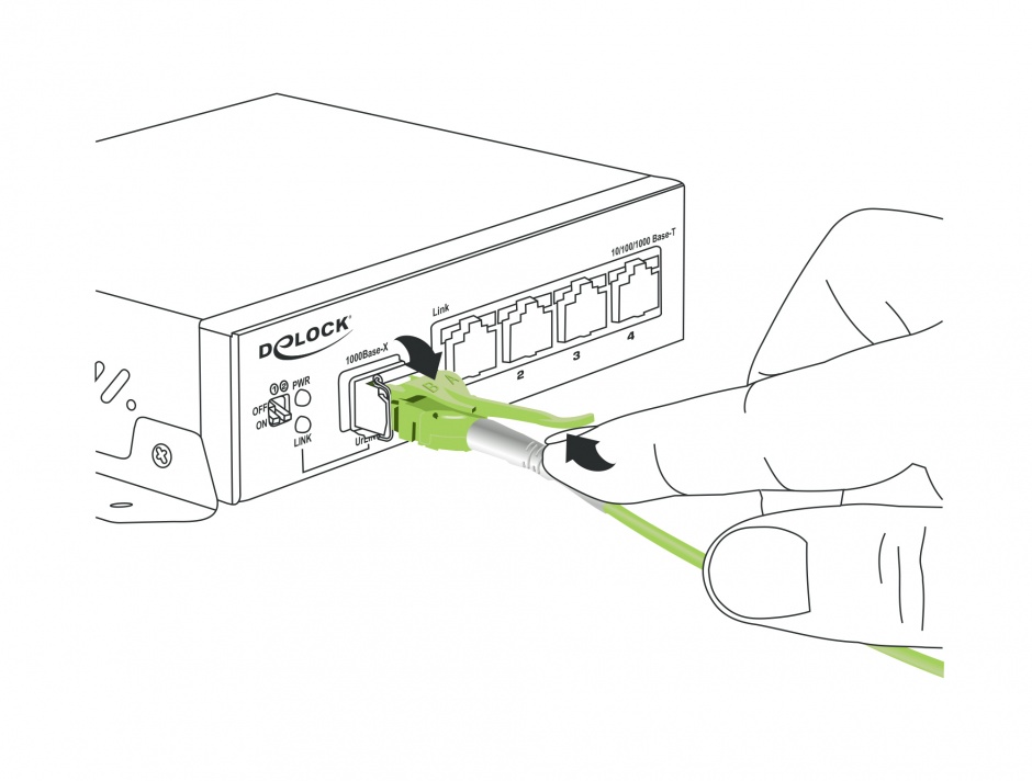 Imagine Cablu fibra optica LC la LC Multi-mode OM5 LSOH Uniboot 2m, Delock 85689