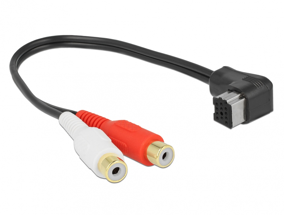 Imagine Cablu audio Pioneer la  2 x RCA rosu\alb T-M 25cm, Delock 85721