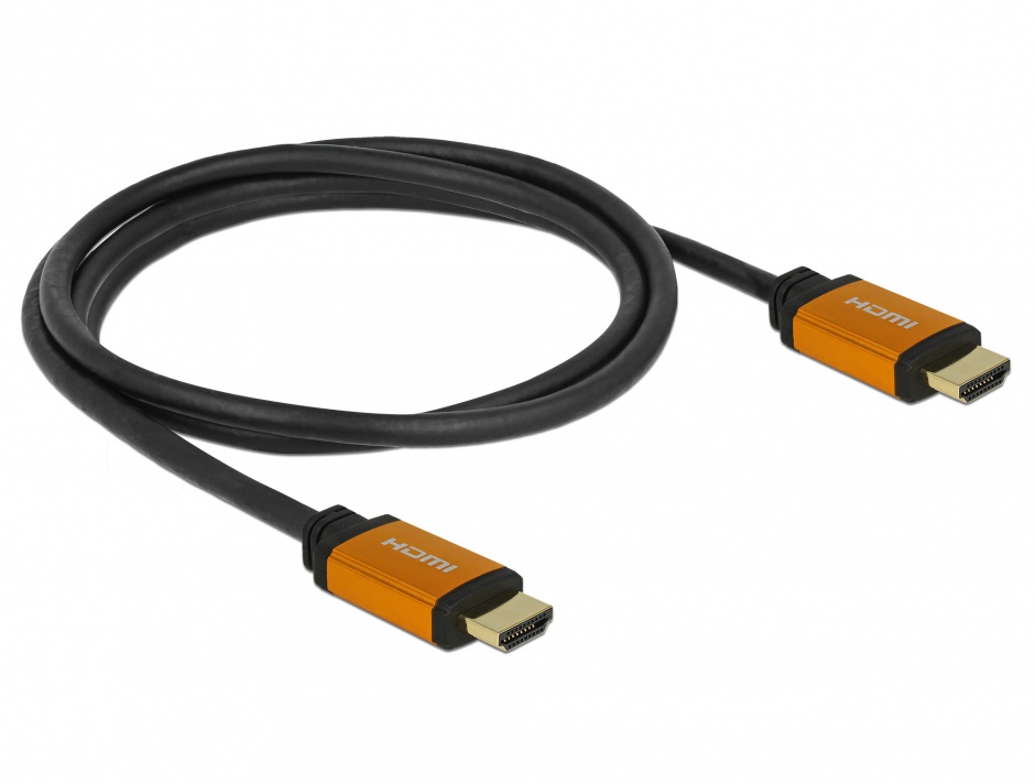 Imagine Cablu Ultra High Speed HDMI 8K60Hz/4K240Hz T-T 1.5m Negru, Delock 85728 