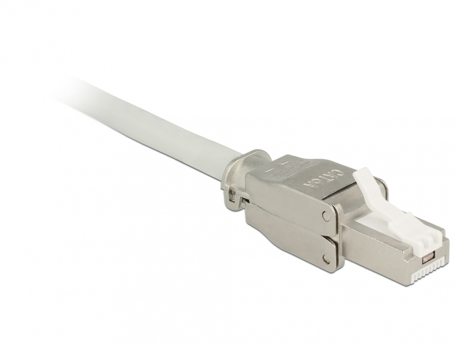 Imagine Conector RJ45 Cat.6A pentru fir solid UTP toolfree, Delock 86427