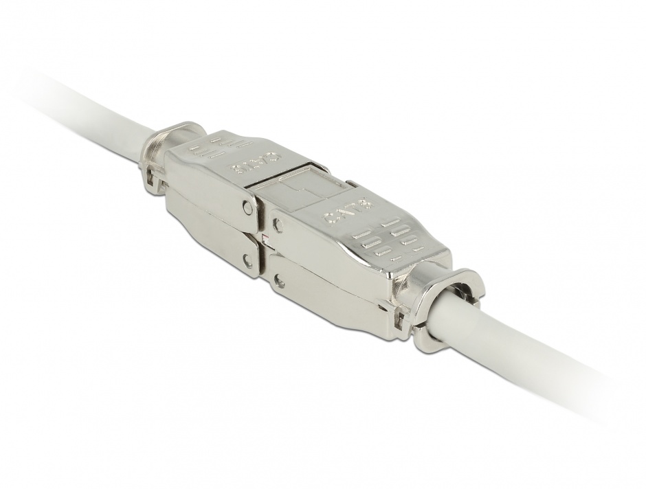 Imagine Cupla pentru retea RJ 45 Cat.6 STP toolfree, Delock 86428