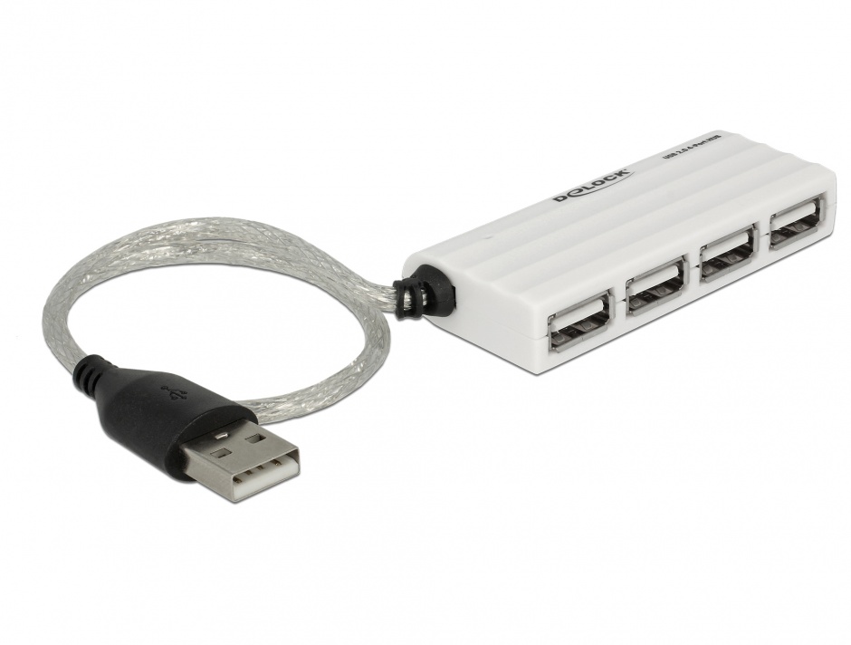 Imagine HUB USB 2.0 4 porturi, Delock 87445