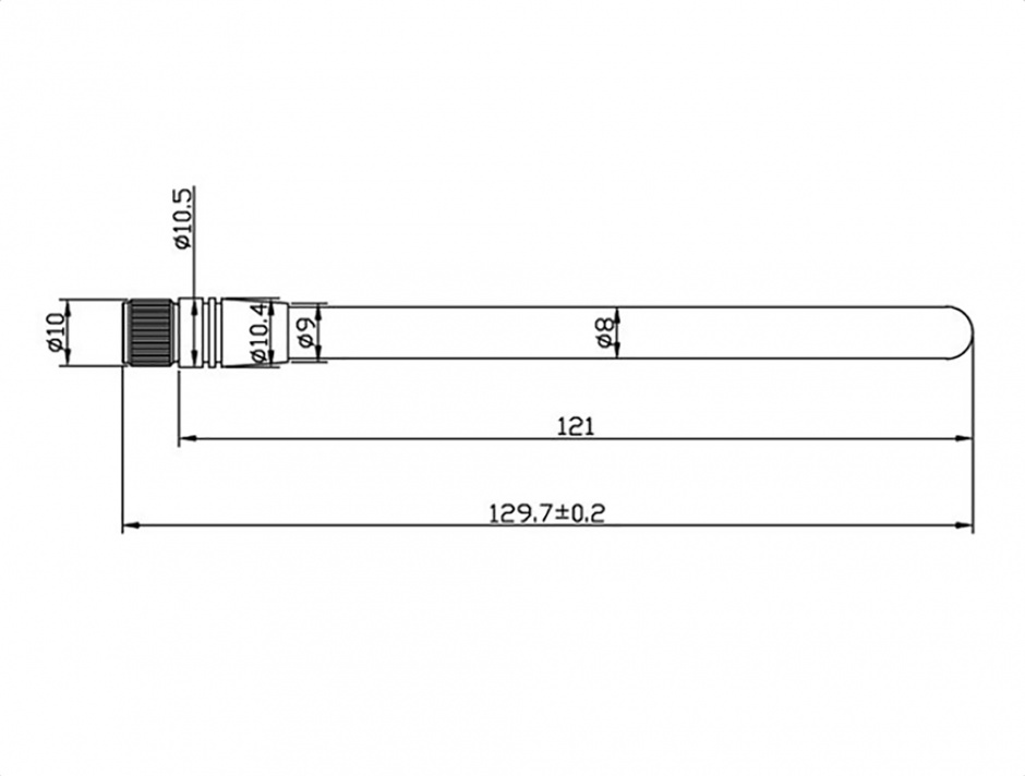 Imagine Antena ZigBee 868 MHz SMA 2 dBi omnidirectional fixed, Delock 88689