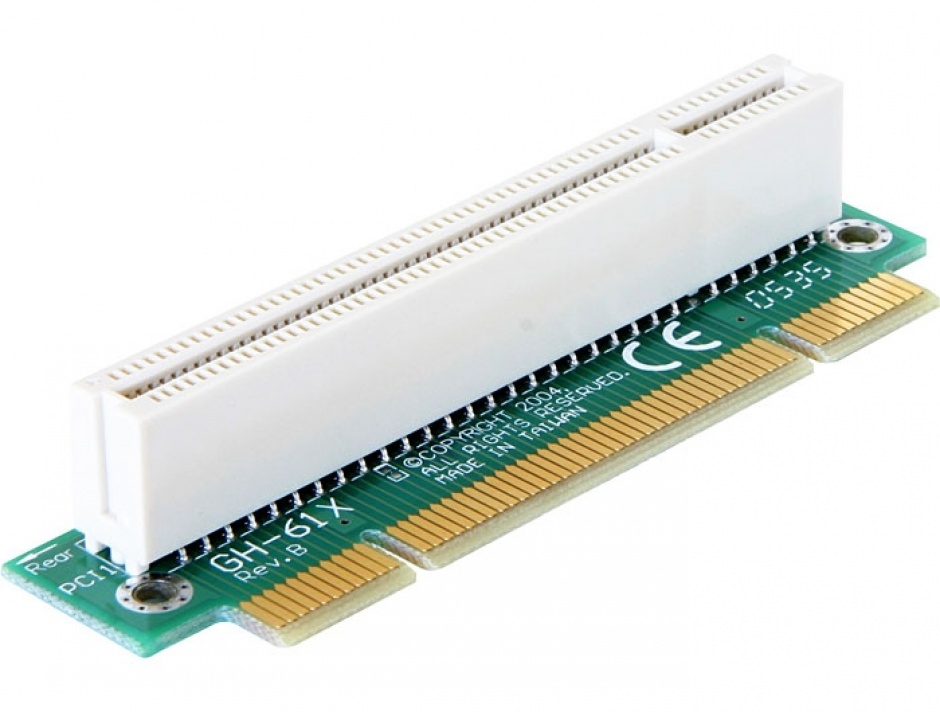 Imagine Riser card PCI 32 biti unghi 90 grade insertie stanga, Delock 89071