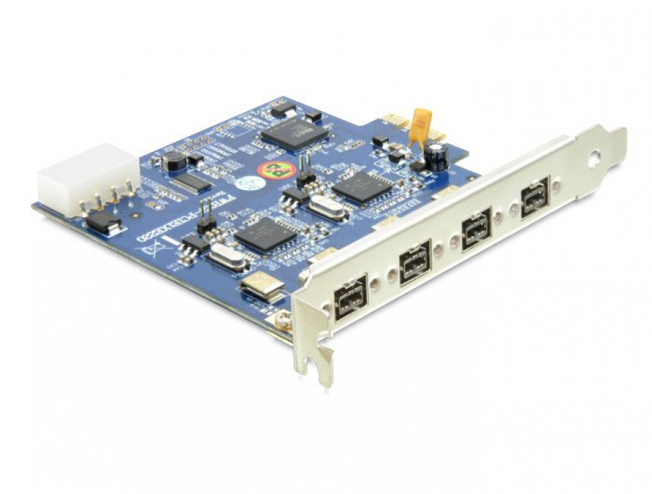 Imagine PCI Express cu Dual Channel 2x2 FireWire B, Delock 89208