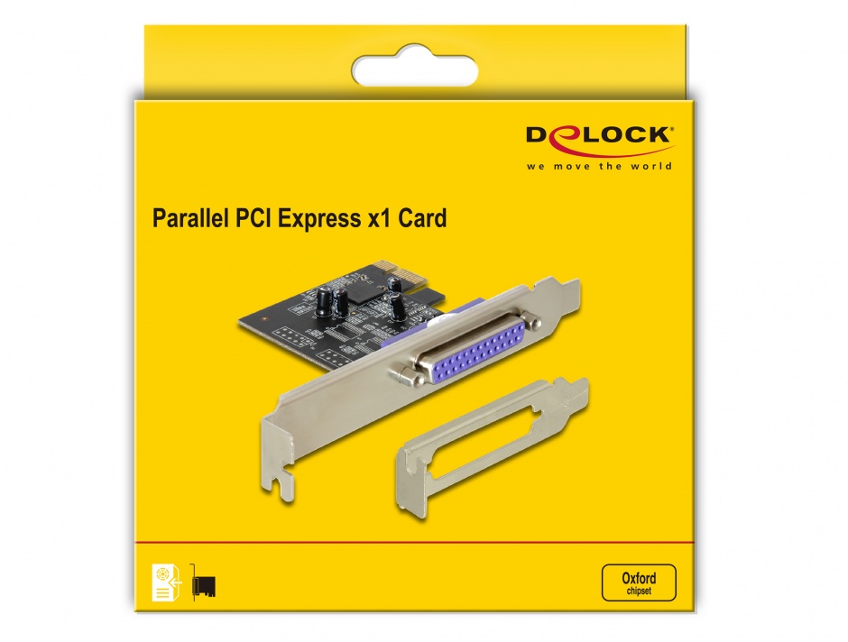 Imagine PCI Express la 1 x paralel DB25, Delock 89219