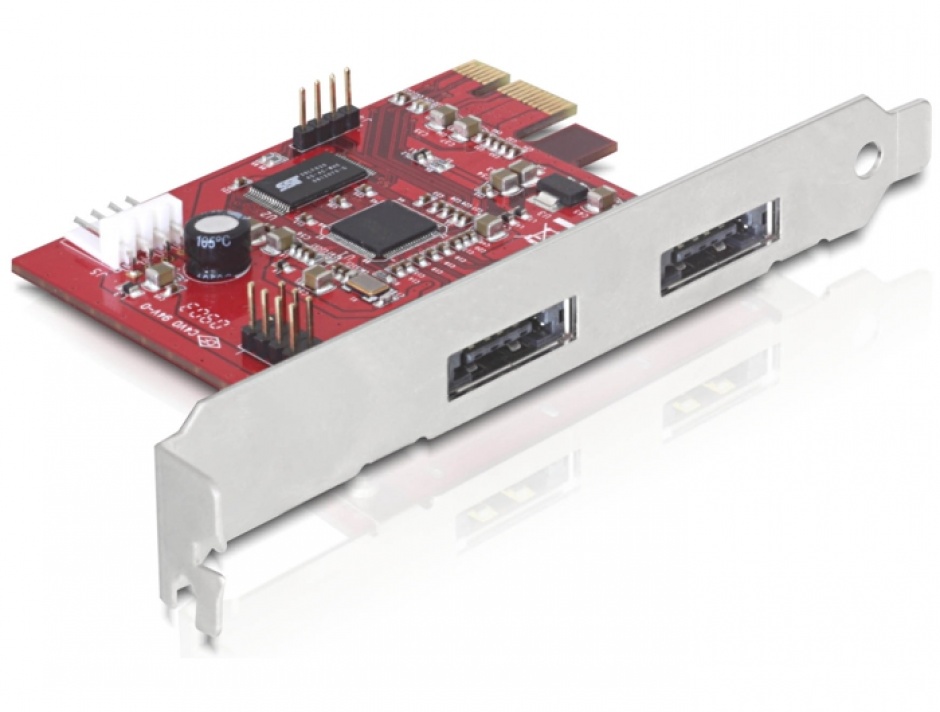 Imagine PCI Express 2 x Power Over eSATA 5V-12V, Delock 89233
