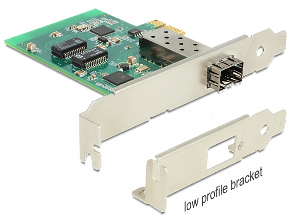Imagine PCI Express Card cu 1 x SFP Slot Gigabit LAN, Delock 89368