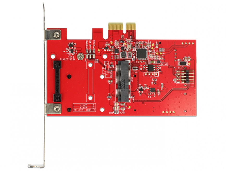 Imagine PCI Express cu 1 x M.2 NGFF, 1 x mSATA, 1 x Mini PCIe, Delock 89380