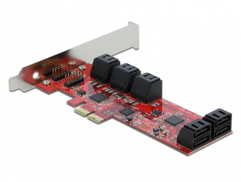 Imagine PCI Express cu 10 porturi SATA 6 Gb/s interne, Delock 89384