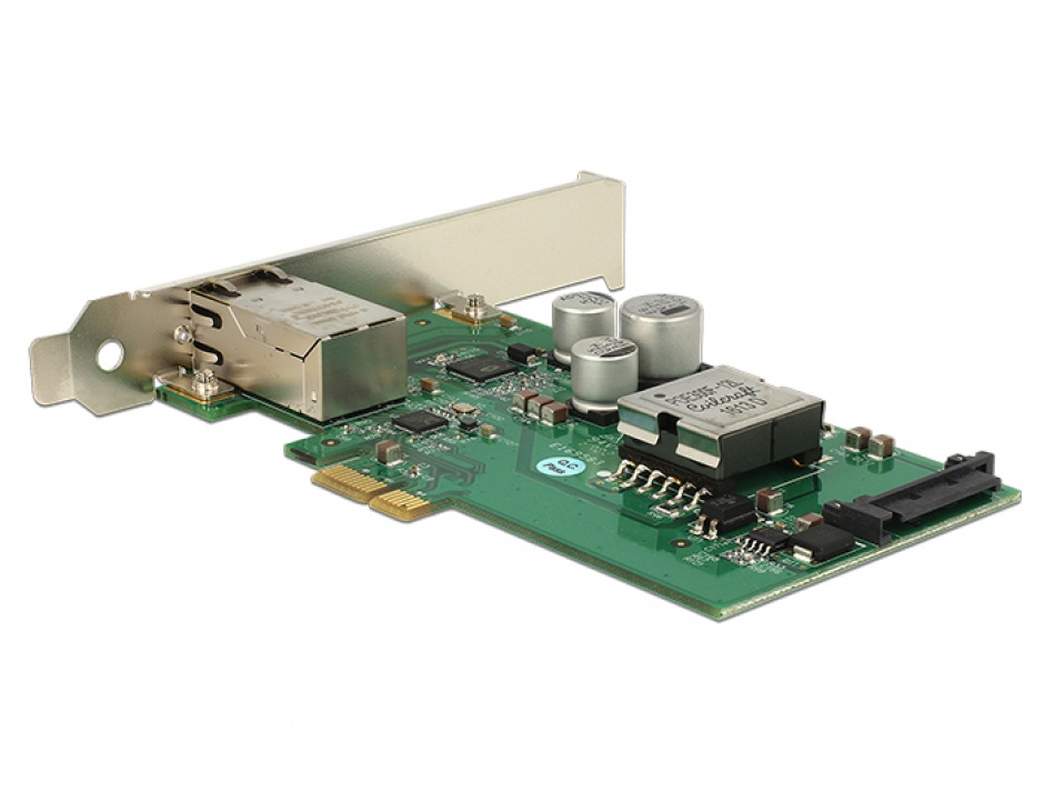 Imagine PCI Express cu 1 port Gigabit LAN PoE+ RJ45, Delock 89594