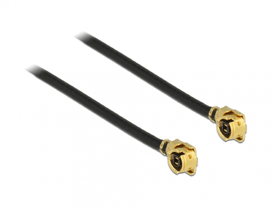 Imagine Cablu antena MHF / U.FL-LP-068 plug la MHF / U.FL-LP-068 plug 10cm 1.13, Delock 89607