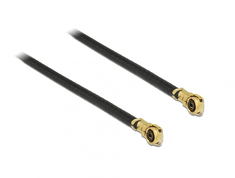 Imagine Cablu antena MHF IV/HSC MXHP32 plug la MHF IV/HSC MXHP32 plug 10cm 1.13, Delock 89642