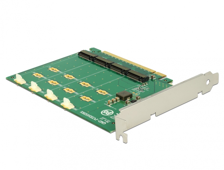 Imagine PCI Express la 4 x NVMe M.2 Key M - Bifurcation, Delock 89835
