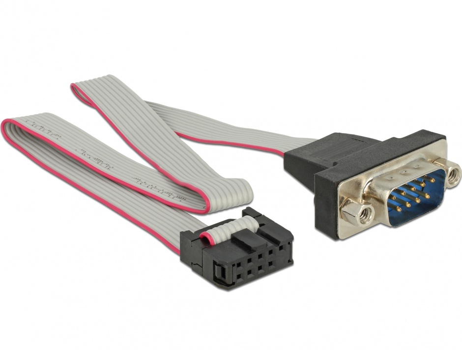 Imagine Cablu serial RS-232 pin header la DB9 tata 1:1 0.25m, Delock 89900