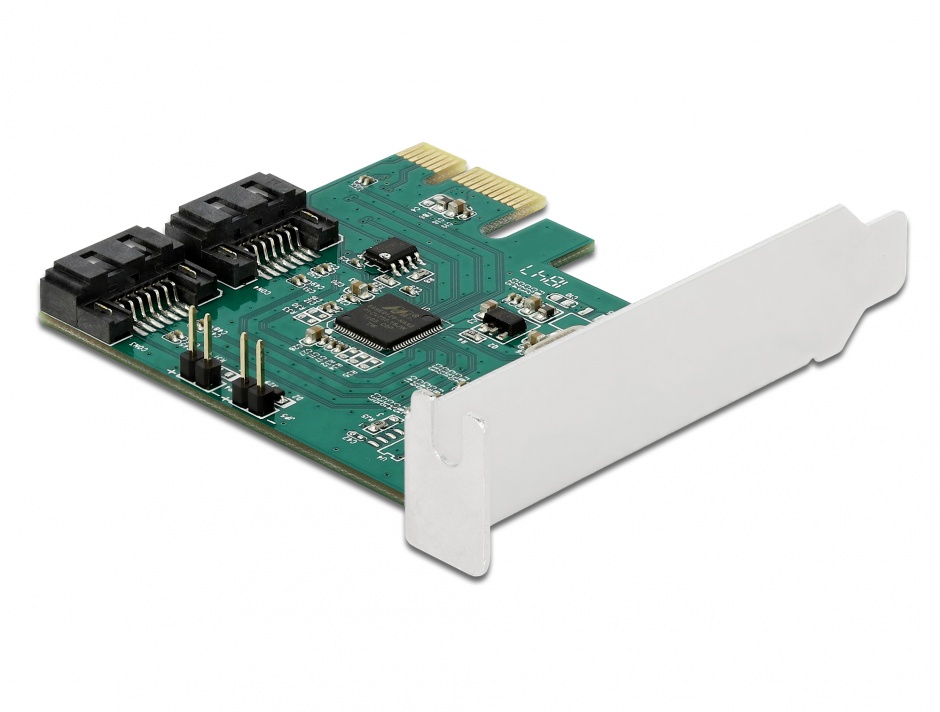 Imagine PCI Express cu 2 porturi SATA III cu RAID, Delock 90393