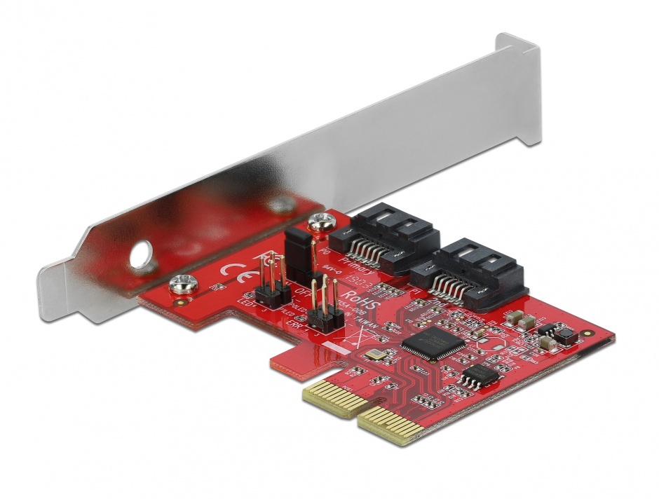 Imagine PCI Express cu 2 porturi SATA III, RAID 1 - mirroring existing data, Delock 90406