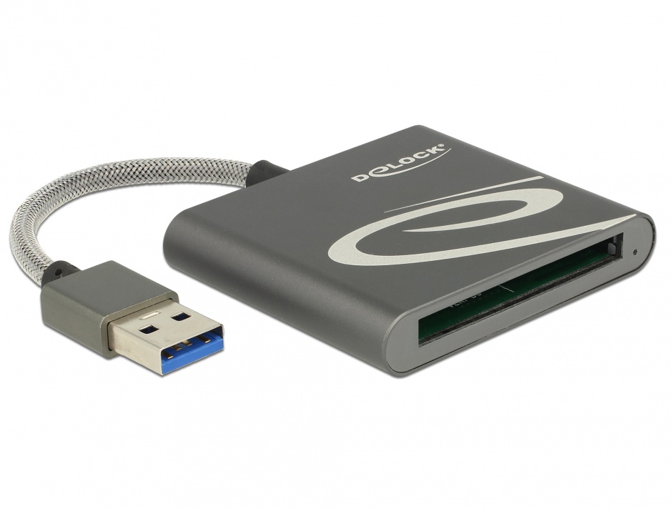 Imagine Cititor de carduri USB 3.0 pentru carduri de memorie CFast 2.0, Delock 91525