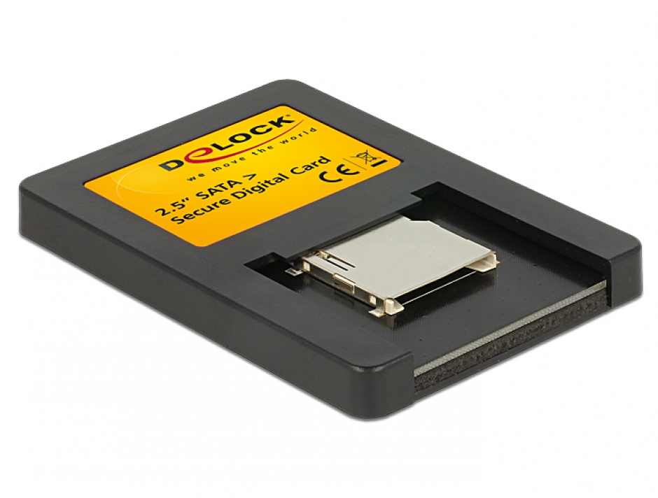 Imagine Card reader interfata 2.5 Drive SATA la Secure Digital Card, Delock 91673