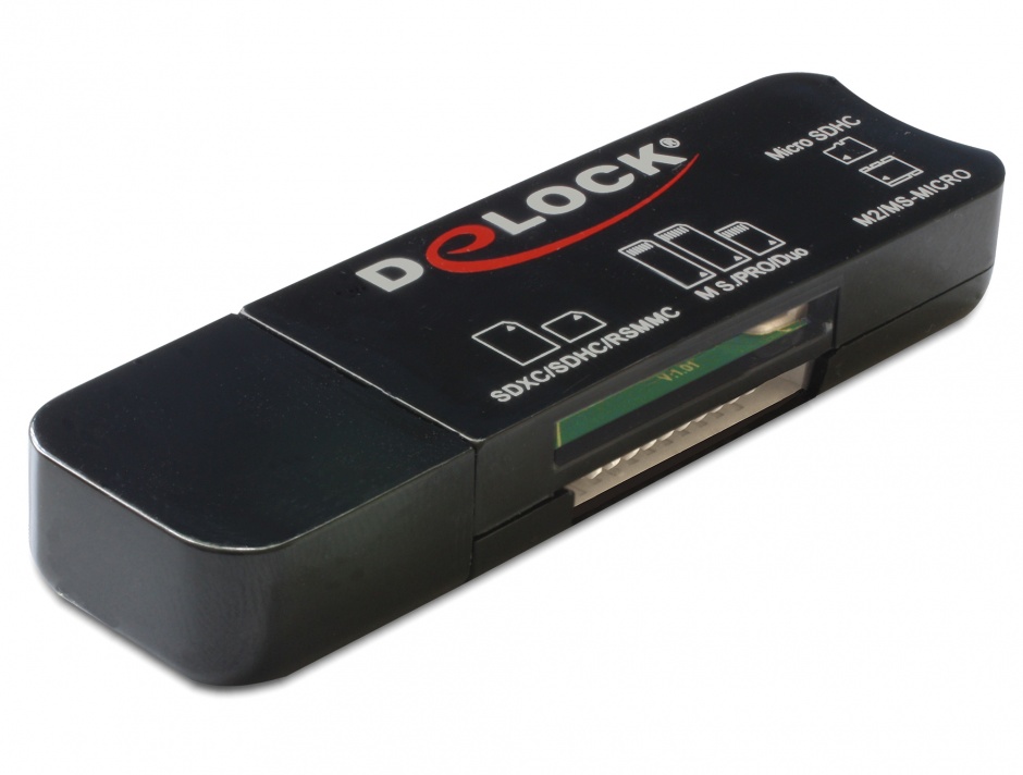 Imagine Card Reader USB 3.0 cu 3 sloturi 40 in 1, Delock 91718