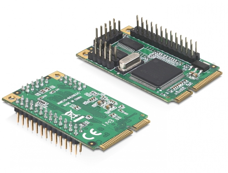 Imagine Mini PCIe I/O PCIe full size 2 x serial RS-232, 1 x parallel, Delock 95232