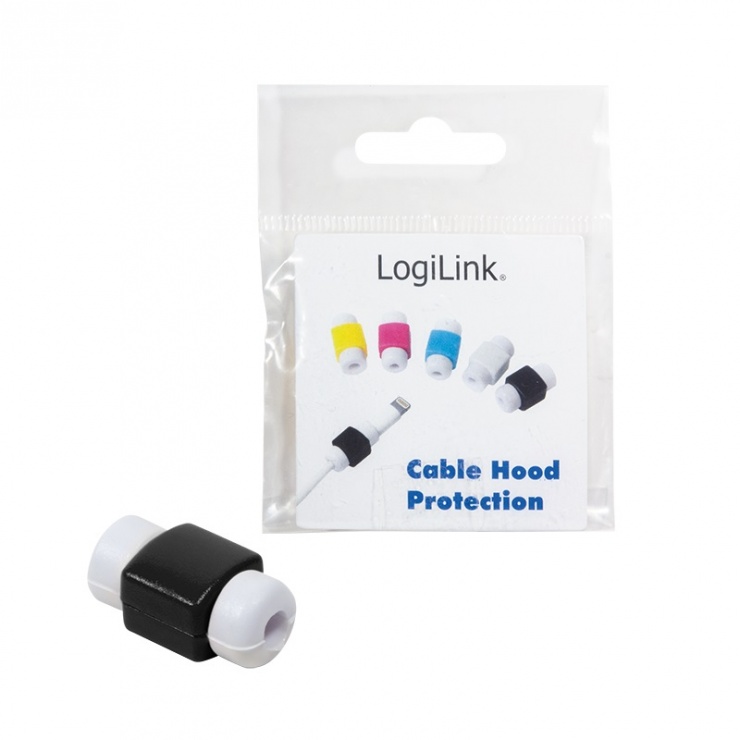 Imagine Protectie pentru cablu USB Negru, Logilink AA0091S